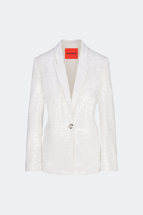 Simon Miller Lennox Sequin Jacket - Macadamia