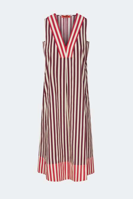 knee length dresses for ladies Attersee Albers Dress in Structured Wool-Silk Black