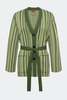 Simon Miller Max Belted Knit Cardigan - Landscape Multi Stripe - Thumbnail 2