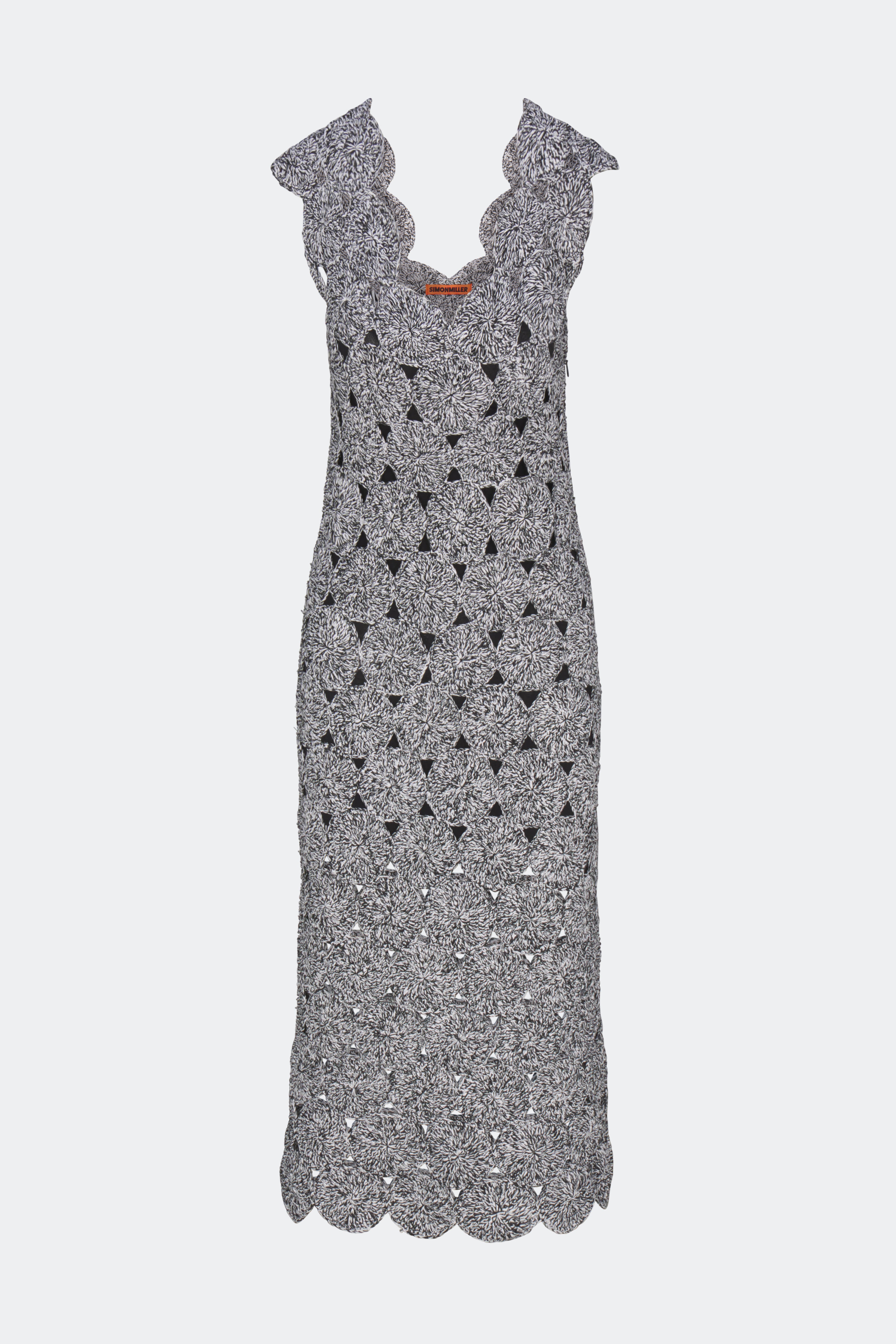 zara black and white crochet dress Crochet zara dress