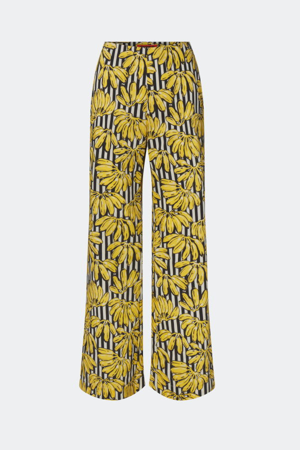 Simon Miller Pia Poplin Pant - Banana Stripe