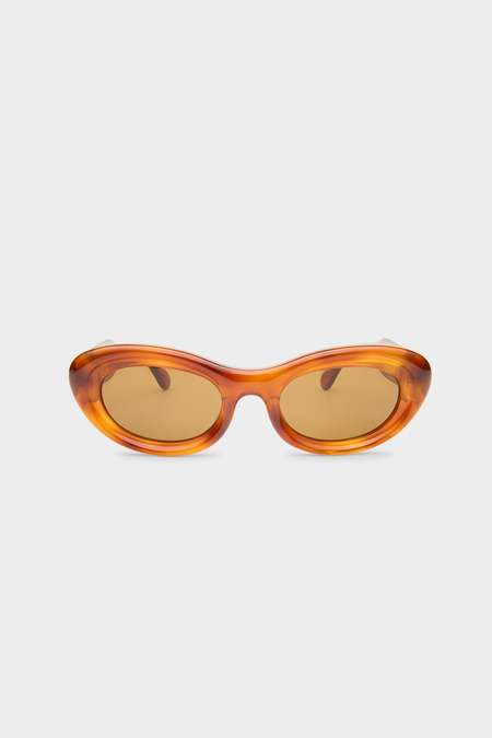 UNISEX CARLA COLOUR BARTON SUNGLASSES - FLESH/HAZE | Garmentory display picture 1