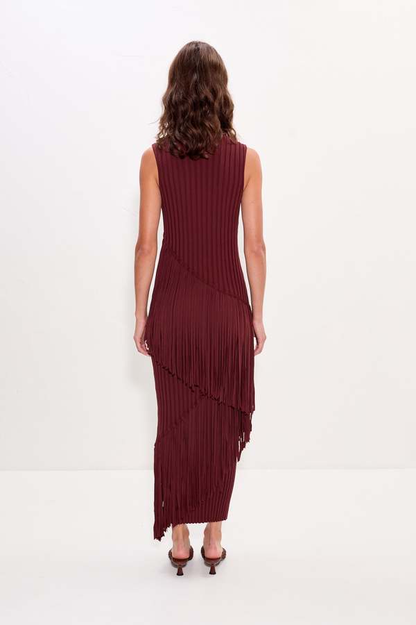 simon miller spiral knit mini dress Fringe dress