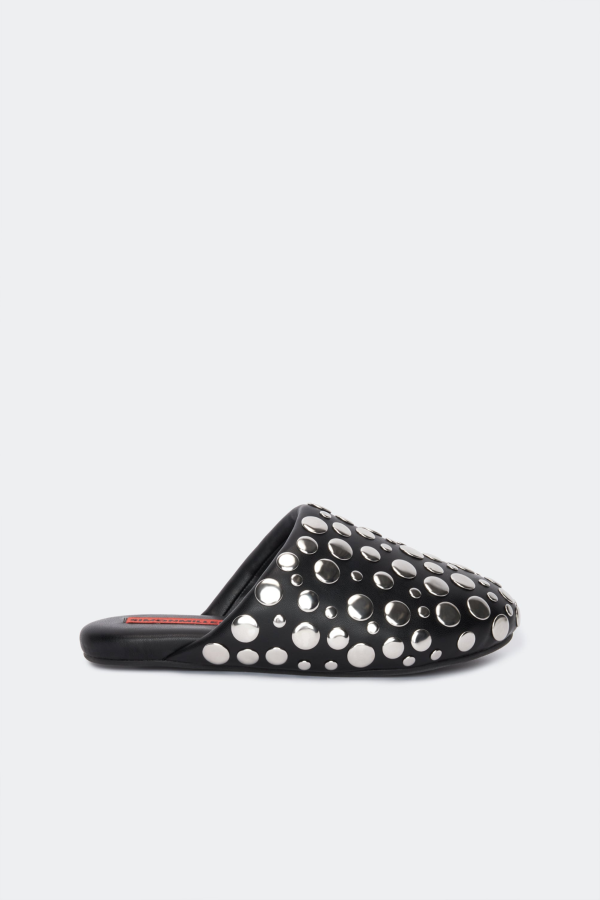 Simon Miller Studded Bubble Slipper - Black/Silver