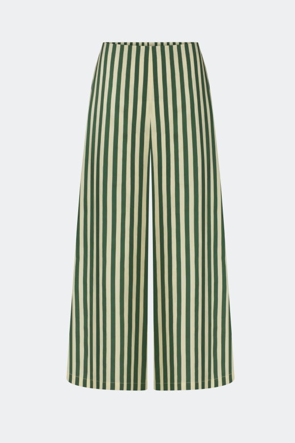 Simon Miller Toni Poplin Pant - Gummy Green/Ecru