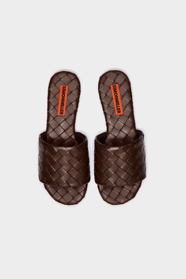 Simon Miller Woven Salerno Sandal - Chocolate