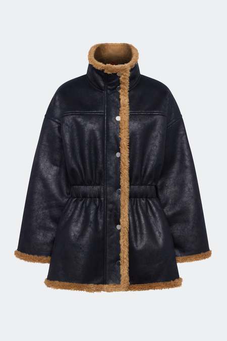 HYPER DENSE NYLON TWILL WITH PRIMALOFT CAR COAT 