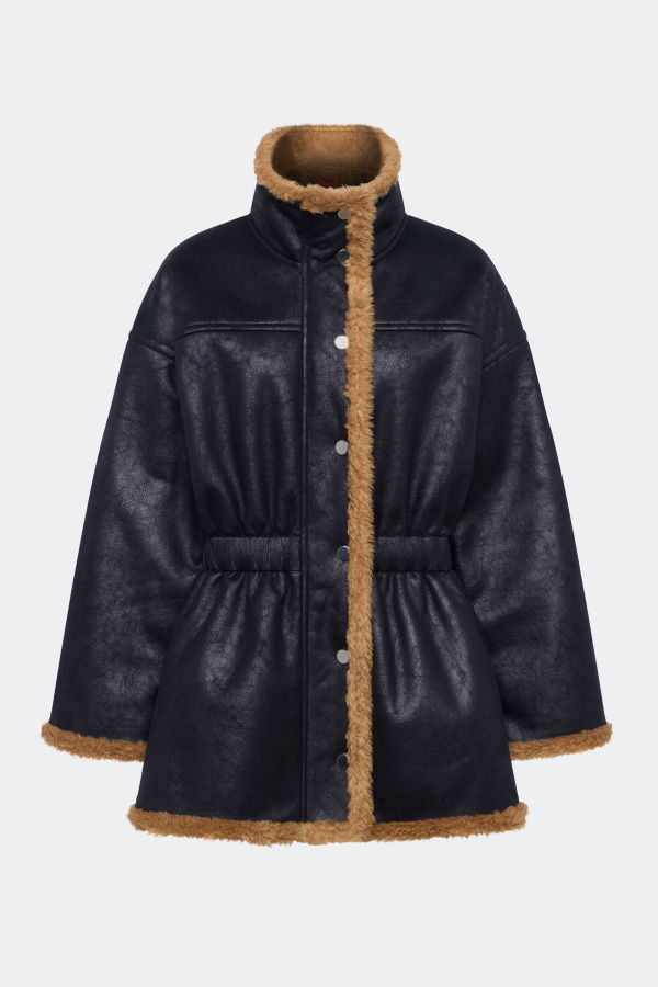 Simon Miller Yara Faux Shearling Jacket - Black