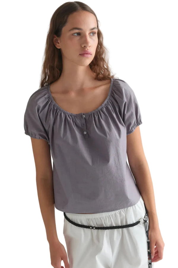 Deiji Studios Poplin Shirt - Currant