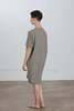 Black Crane V Neck Dress - Thumbnail 3