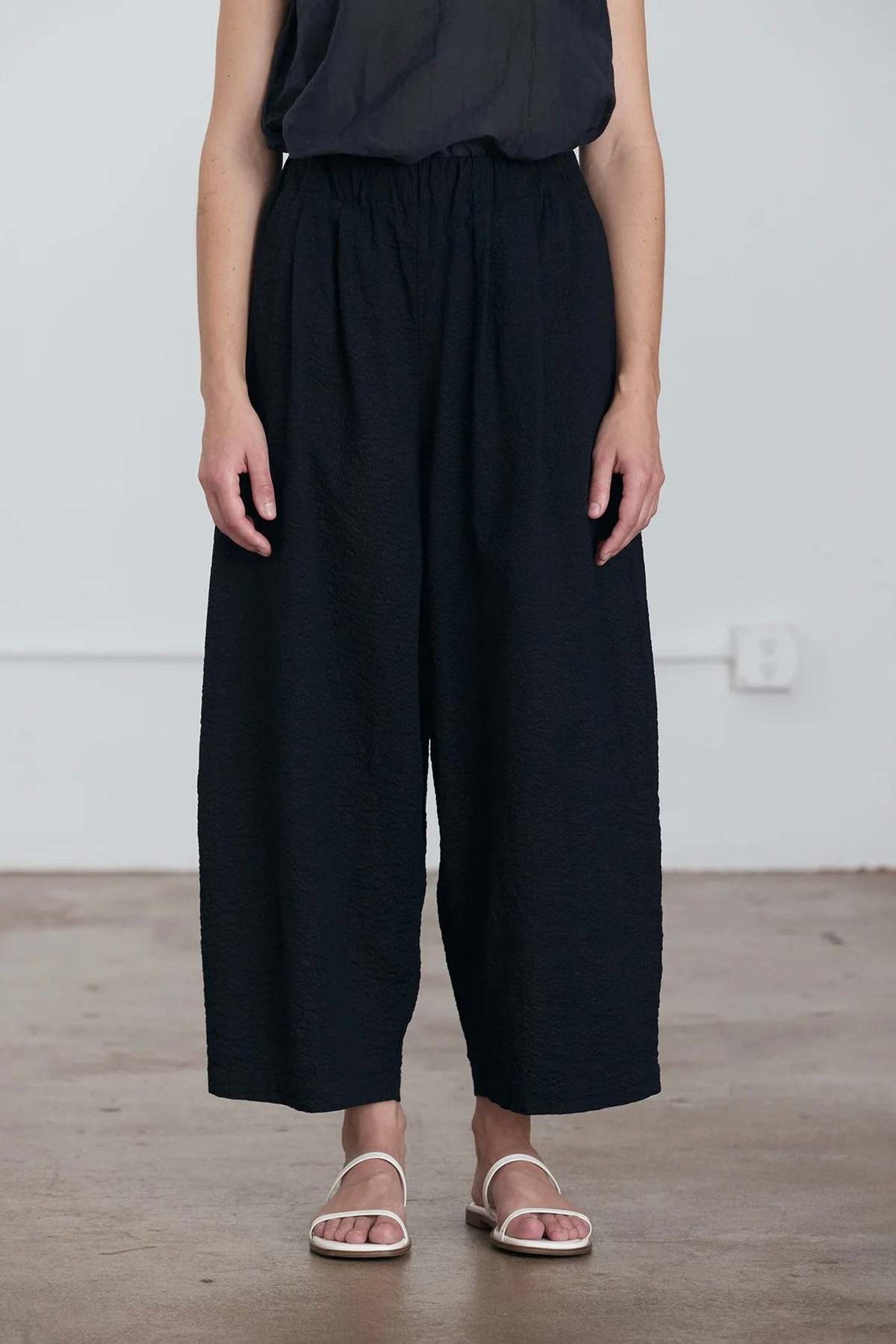 Black Crane Wide Pants - Image 1 of 6