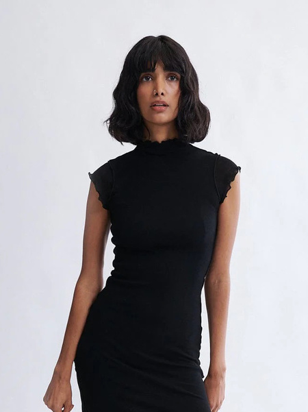 Eliza Faulkner Amoura Dress - Black Jacquard | Garmentory