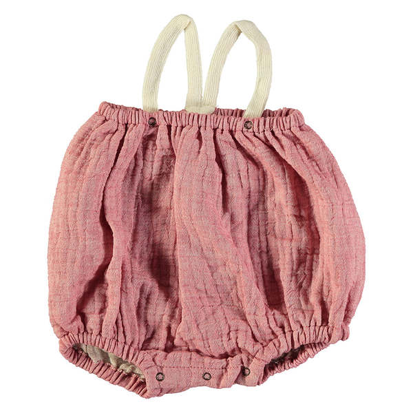 KIDS Pequeno Tocon Baby Muselina Romper - Red Melange