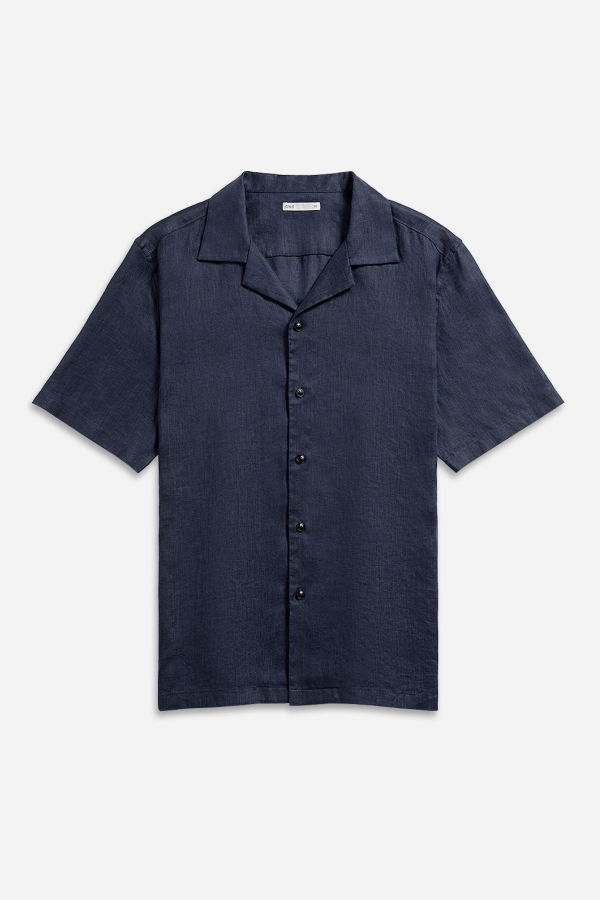 O.N.S Rockaway Linen Shirt - Dk Navy