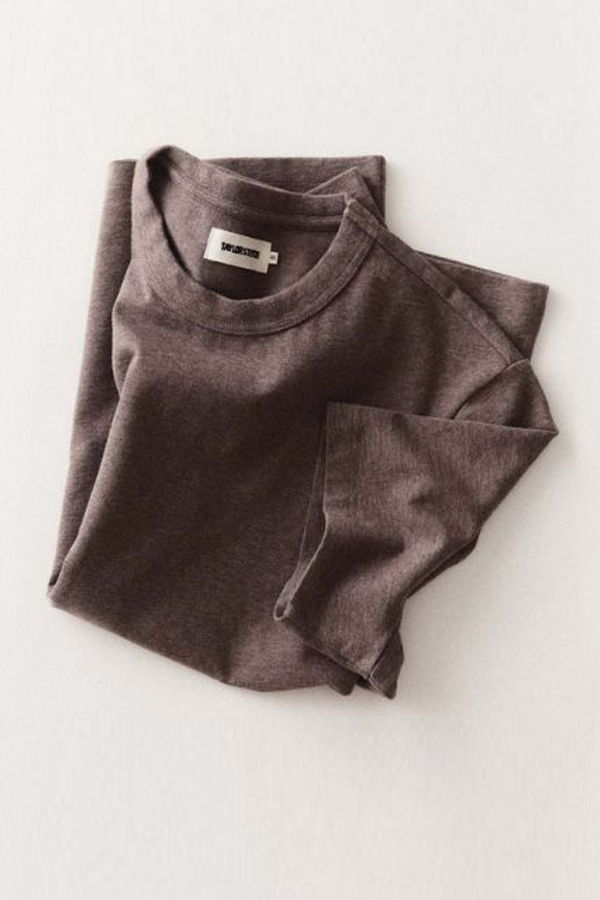 Taylor Stitch Organic Cotton Shop Tee - Plum Twist