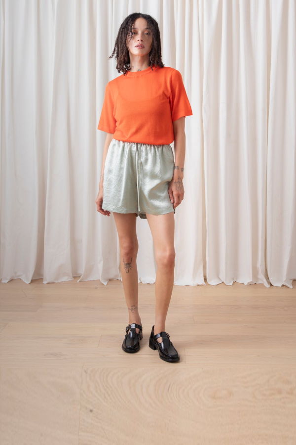 Ali Golden Drawstring Shorts