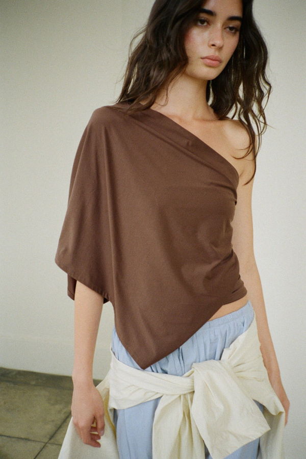 BELLE ANNA Arden Top - Brown