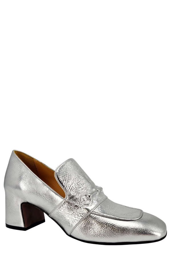 Madison Maison Hidden Bit Heel Loafers - Silver