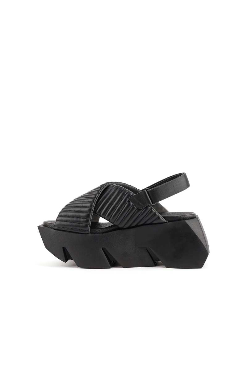 United Nude Bull Puffier Sandal - Black