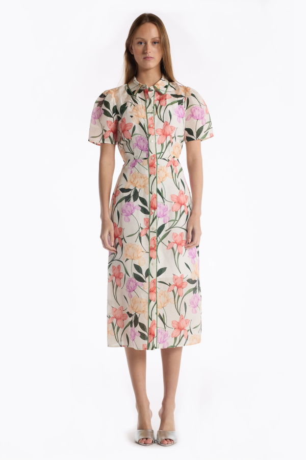 CHRISTY LYNN Cecile Dress - Jardin Ivory