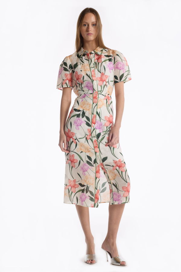CHRISTY LYNN Cecile Dress - Jardin Ivory