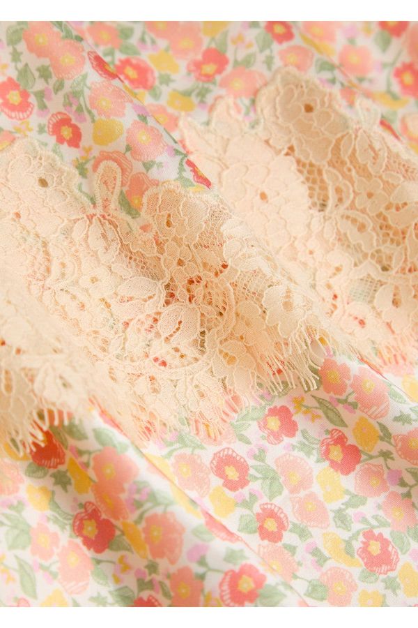 RIXO LONDON Matilde Skirt - Katie Floral Cream