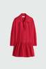 Apiece Apart Romana Mini Dress - Samba Red - Thumbnail 1