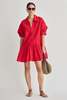 Apiece Apart Romana Mini Dress - Samba Red - Thumbnail 2