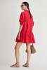 Apiece Apart Romana Mini Dress - Samba Red - Thumbnail 4