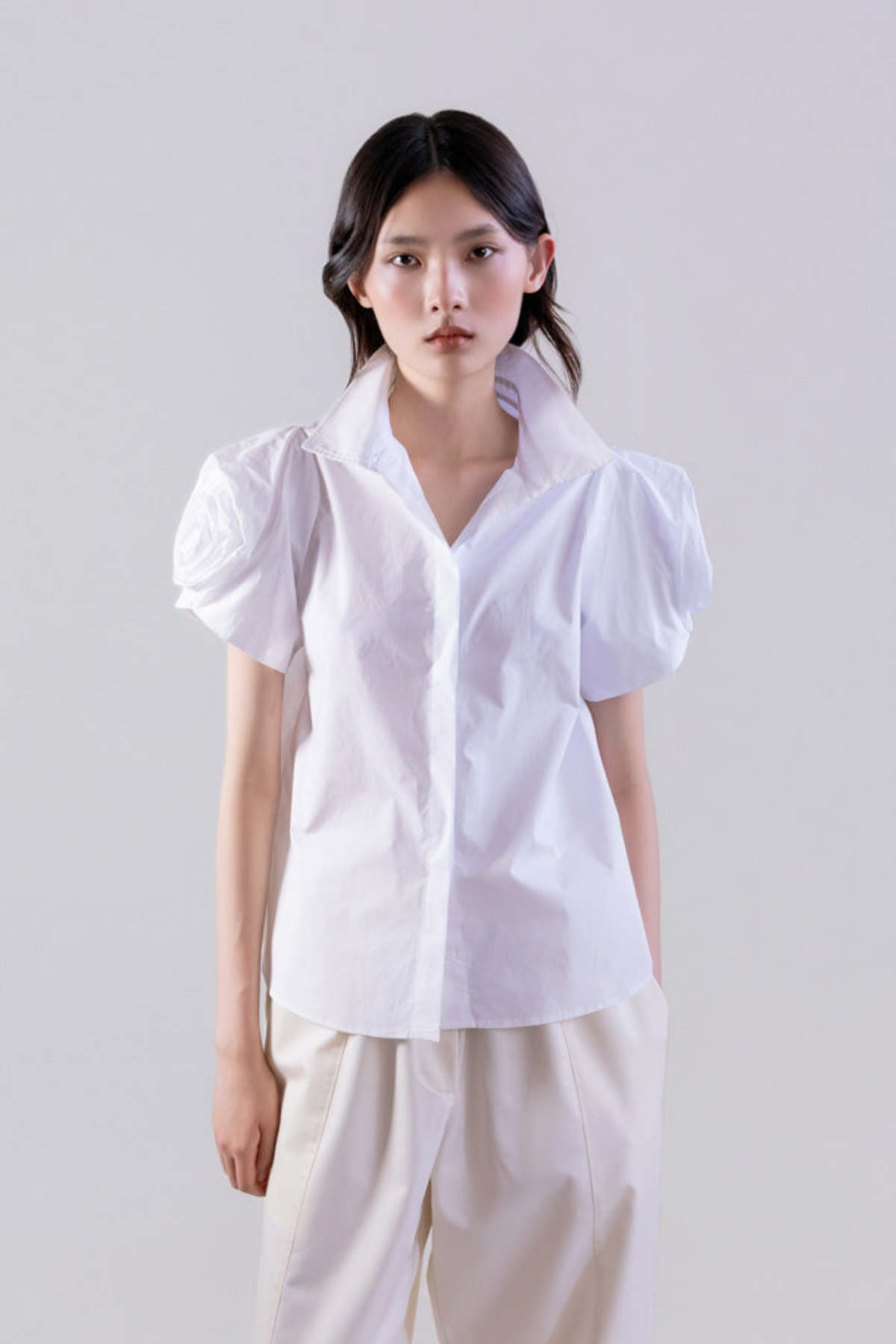 Psophia Rosette Tailored Blouse - Image 2 of 3