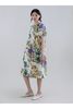 Psophia Sun-Kissed Marigold Meadow Boat-Neck Dress - Indian Flower - Thumbnail 2