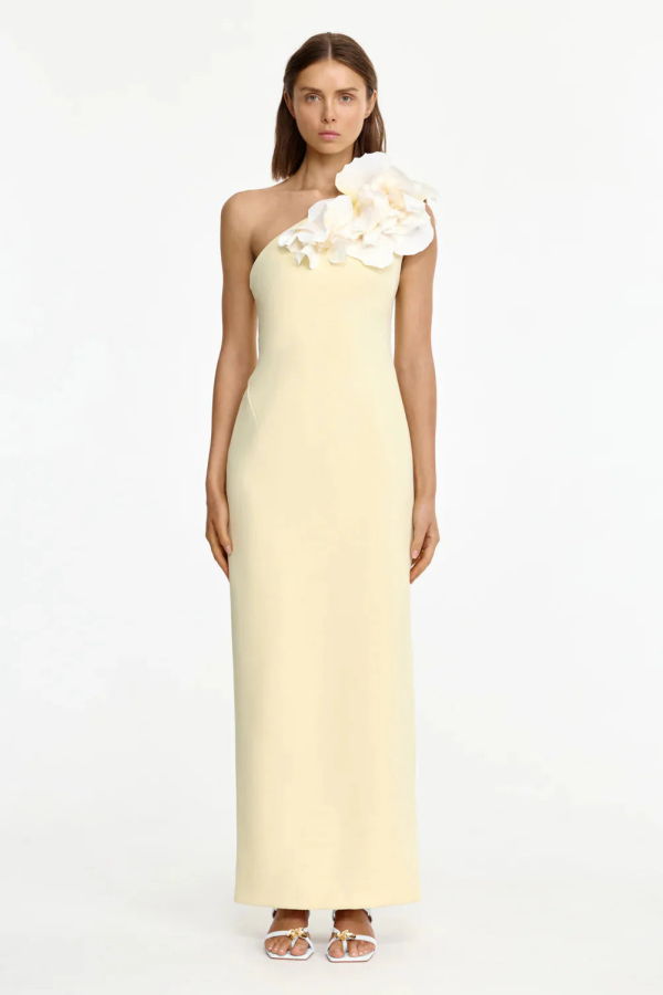 Acler Zofia Maxi Dress - Lemon Sorbet