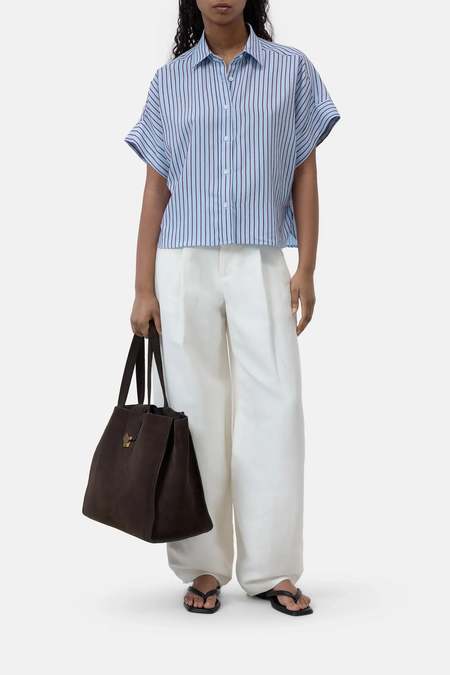 Professor.E Oversized Button Back Shirt | Garmentory