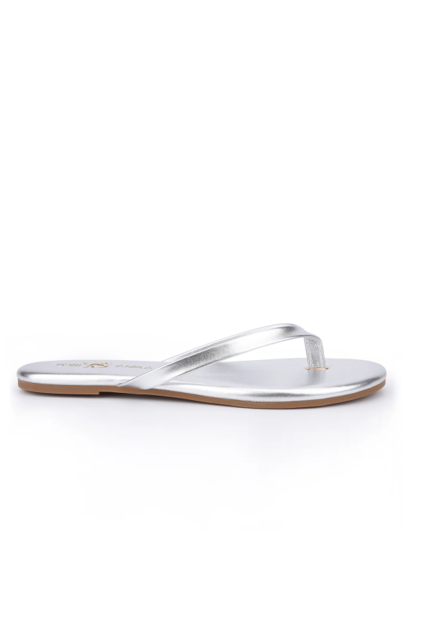 YOSI SAMRA Rivington Flip Flop - Silver
