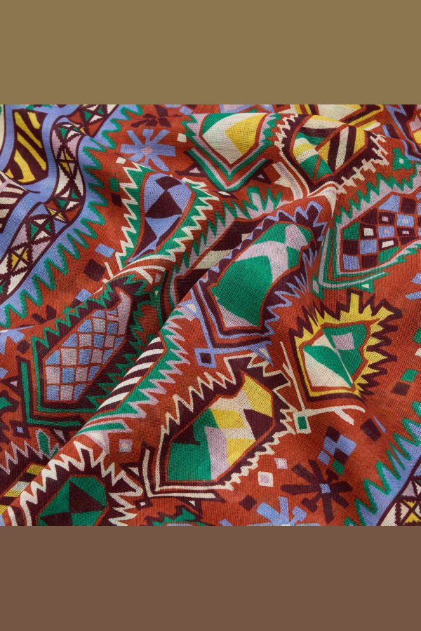 Drake's Carpet Print Tubular Scarf