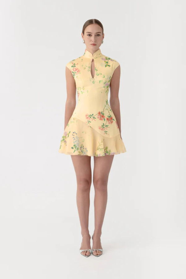 Sau Lee Lili Dress - Soft Yellow