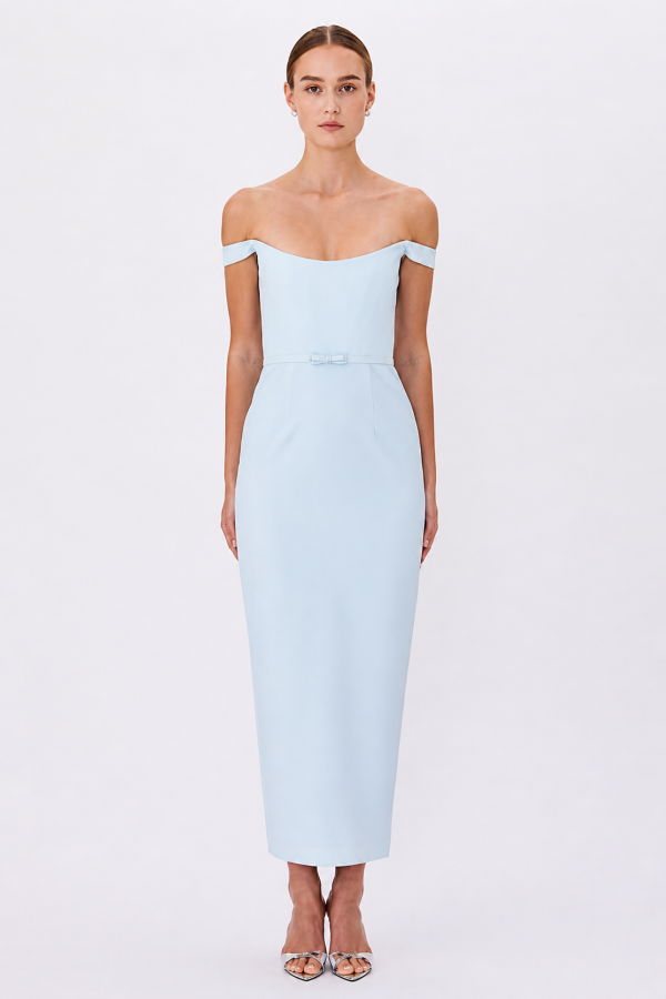 Sau Lee Robyn Dress - Pale Blue