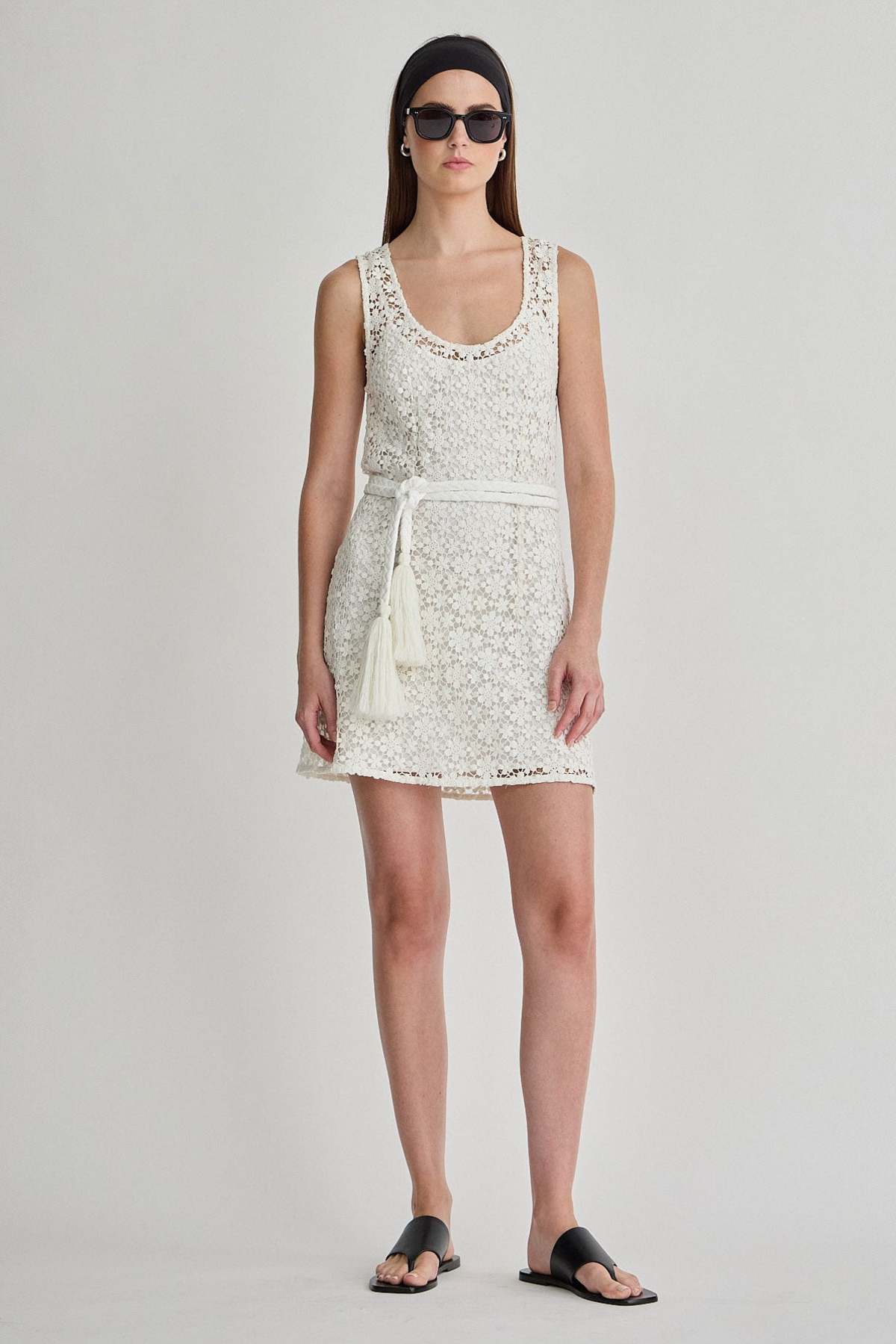 Apiece Apart Rahel Tassel Mini Dress - Image 1 of 5