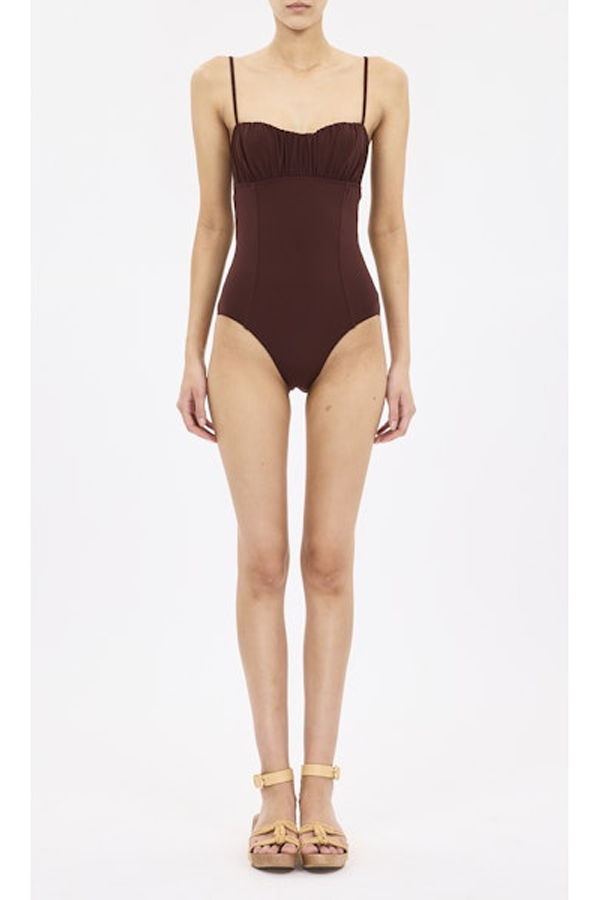 Ulla Johnson Dalila Ruched Maillot