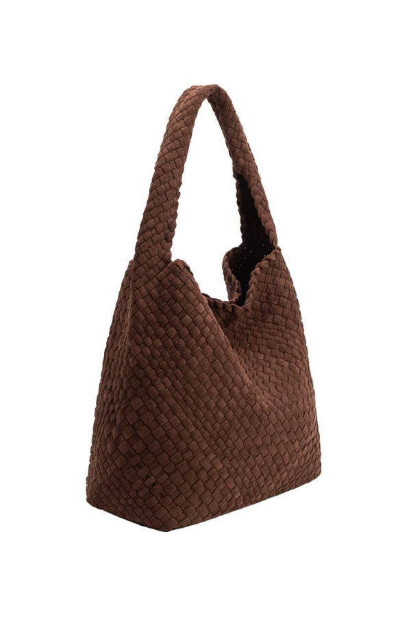Melie Bianco Johanna Recycled Vegan Suede Shoulder Bag