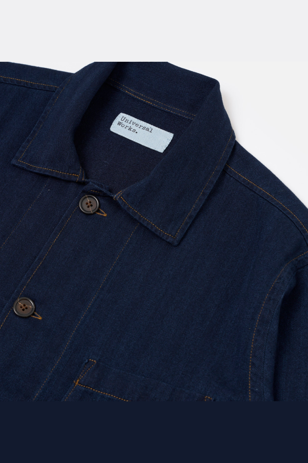 Universal Works Bakers Overshirt Herringbone Rec
