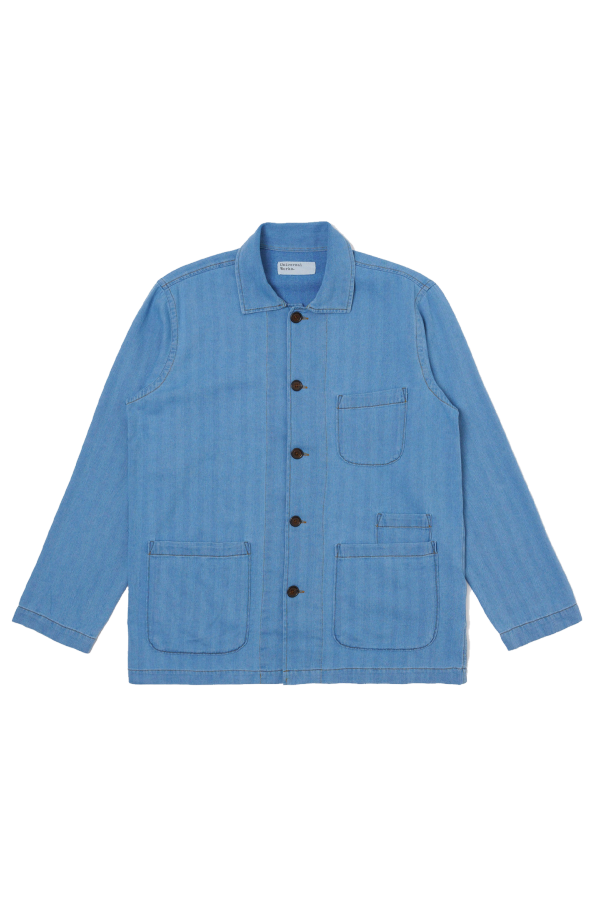 Universal Works Bakers Overshirt Herringbone Rec