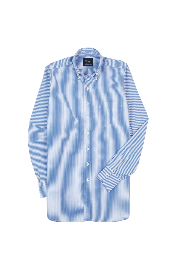Drake's Bengal Stripe Button Down Poplin Shirt