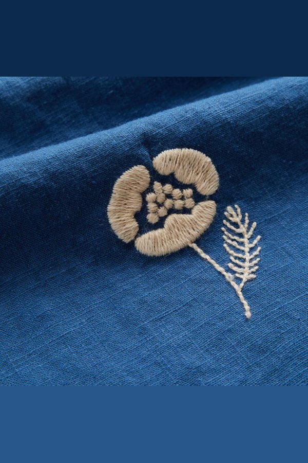 Portuguese Flannel Embroidery Nature Rami Shirt