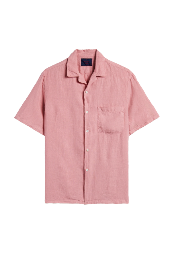 Portuguese Flannel Linen Camp Collar Shirt