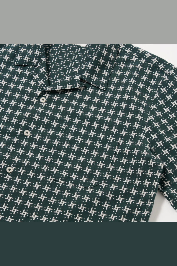 Universal Works Road Shirt Rhodes 8 Cotton