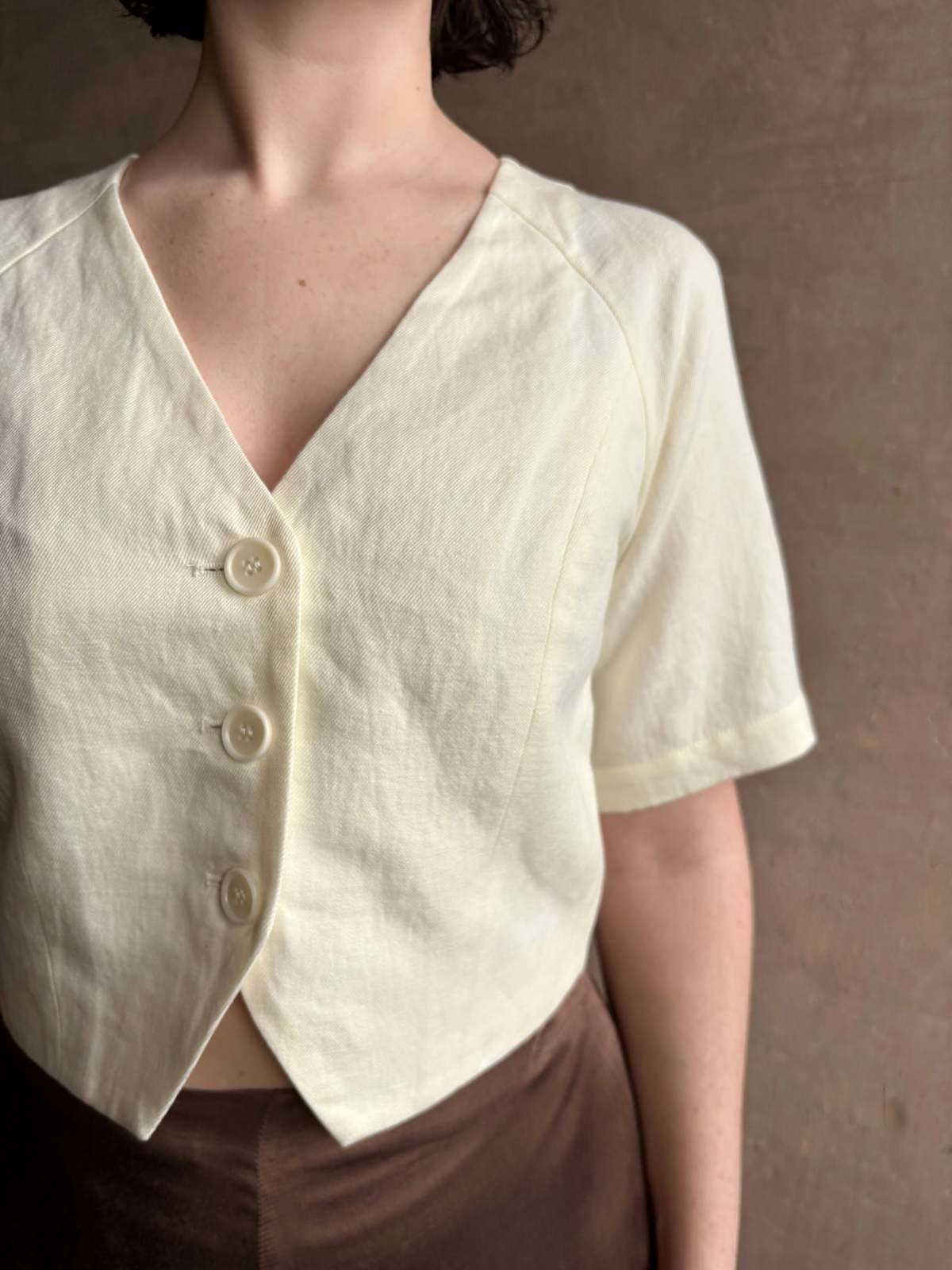 Apiece Apart Lia Crop Top - Image 2 of 5