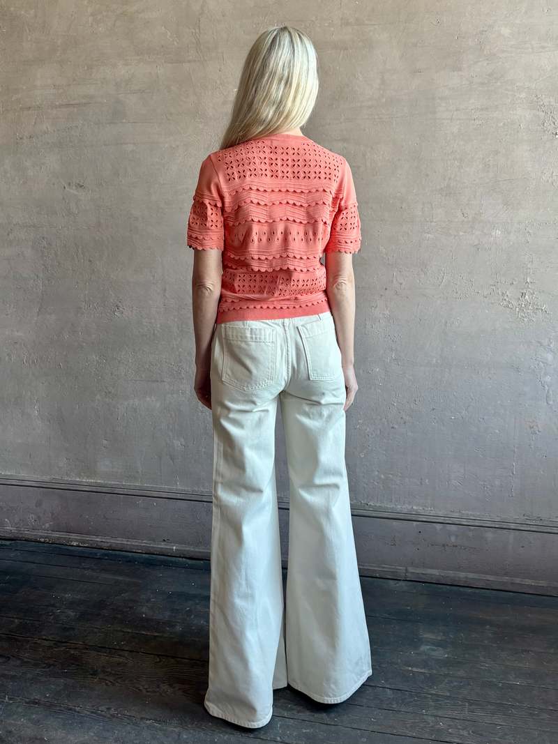 Ulla Johnson Abriana Eyelet Knit Cardigan