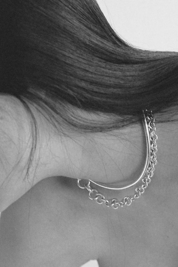 Annika Inez Slim Tube Collar Necklace