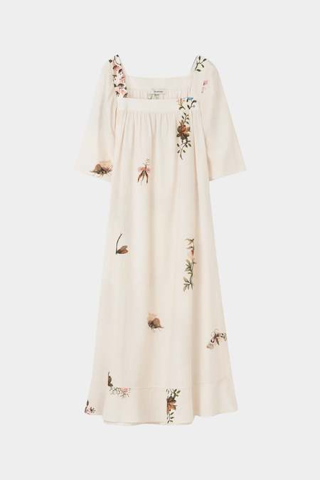 knee length dresses for ladies Sandra Charmeuse Maxi Dress Blue / XL main image 1